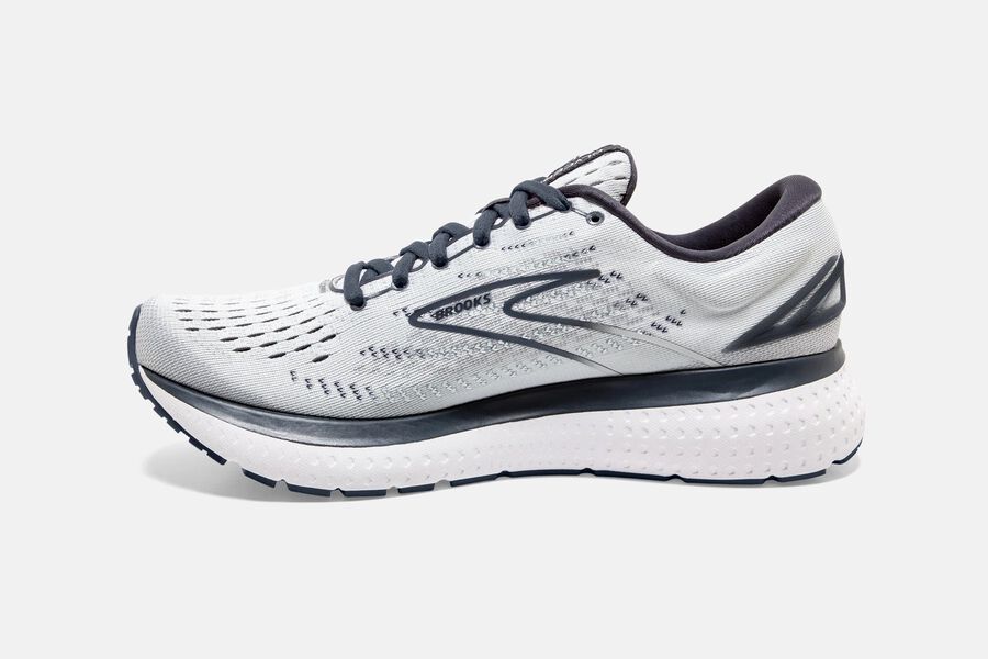 Brooks Glycerin 19 Road Running Shoes Womens - White/Grey - JEGPV-1745